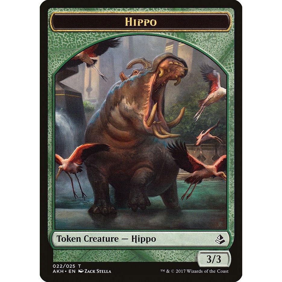 Image for Hippo Token (22) (AKH) - Magic: The Gathering