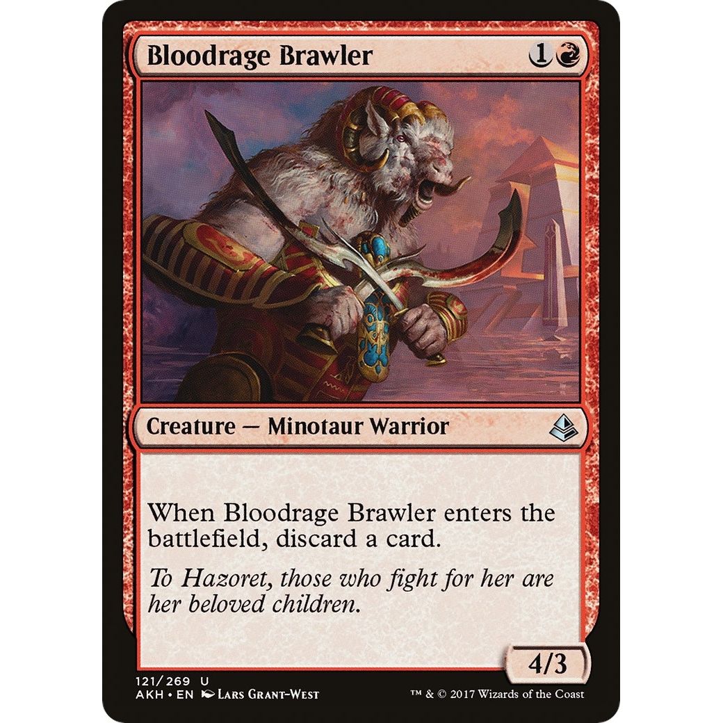 Image for Bloodrage Brawler (121) (AKH) - Magic: The Gathering