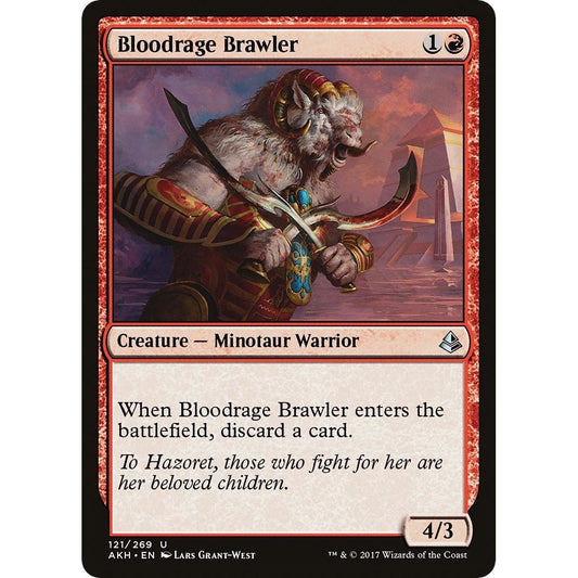 Image for Bloodrage Brawler (121) (AKH) - Magic: The Gathering