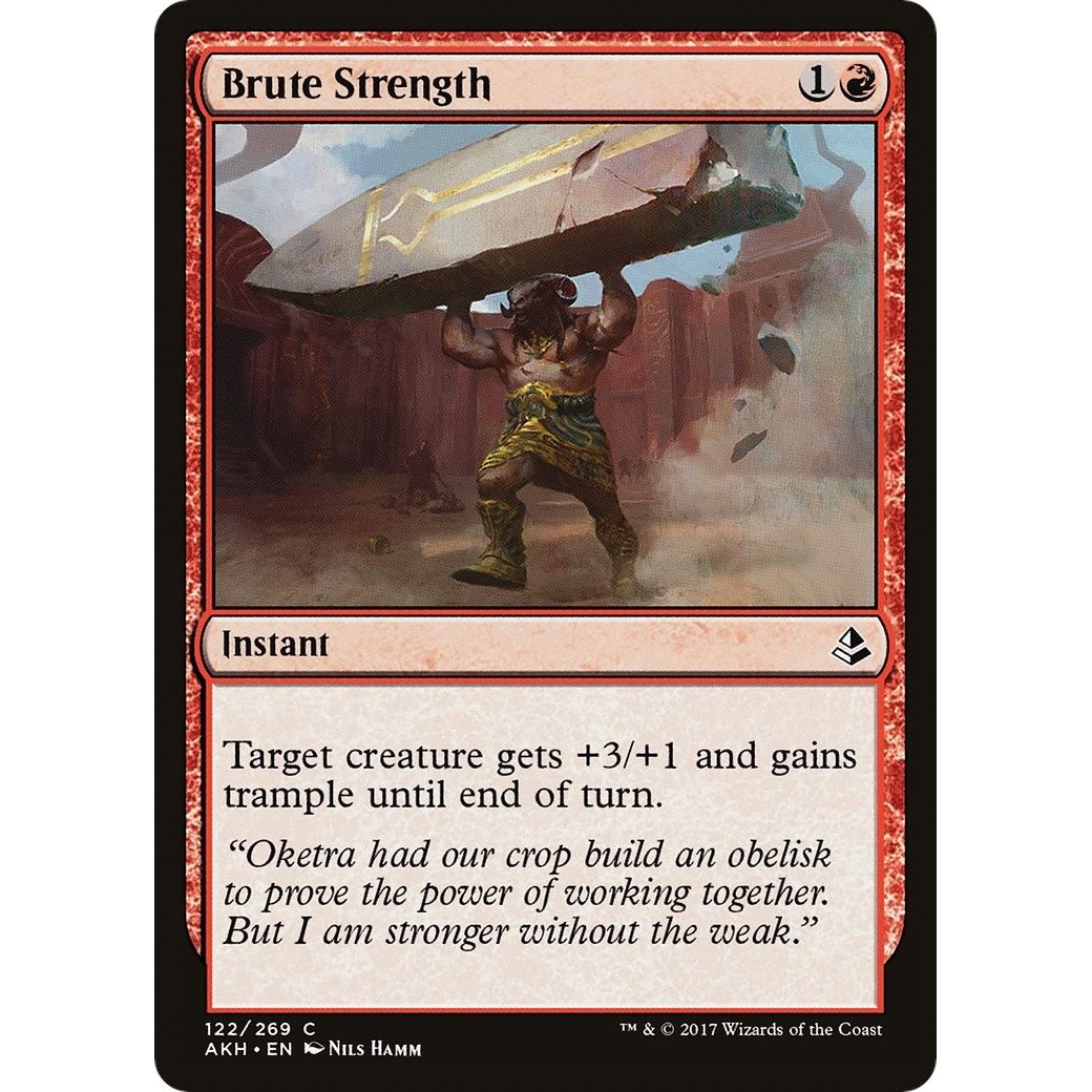 Image for Brute Strength (122) (AKH) - Magic: The Gathering