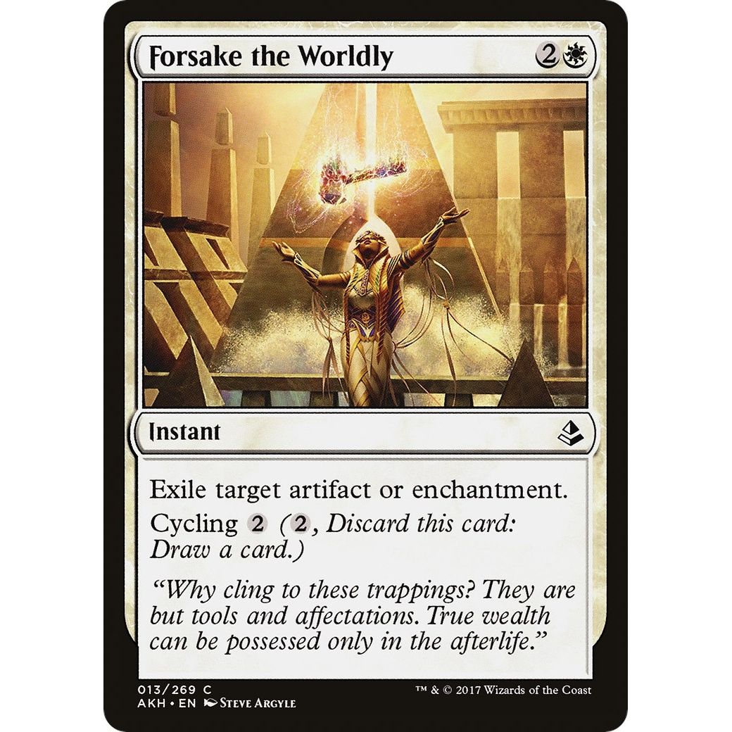 Image for Forsake the Worldly (13) (AKH) - Magic: The Gathering
