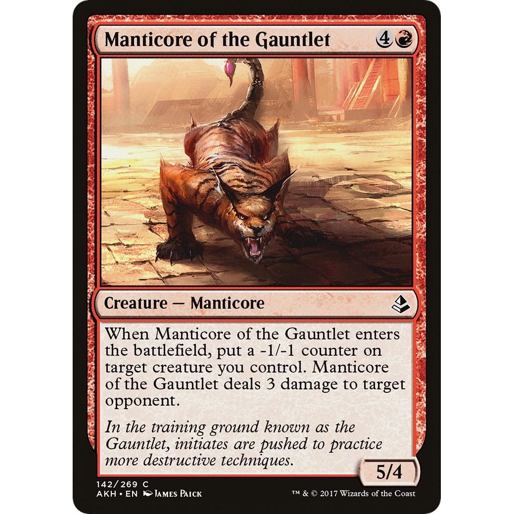 Image for Manticore of the Gauntlet (142) (AKH) - Magic: The Gathering