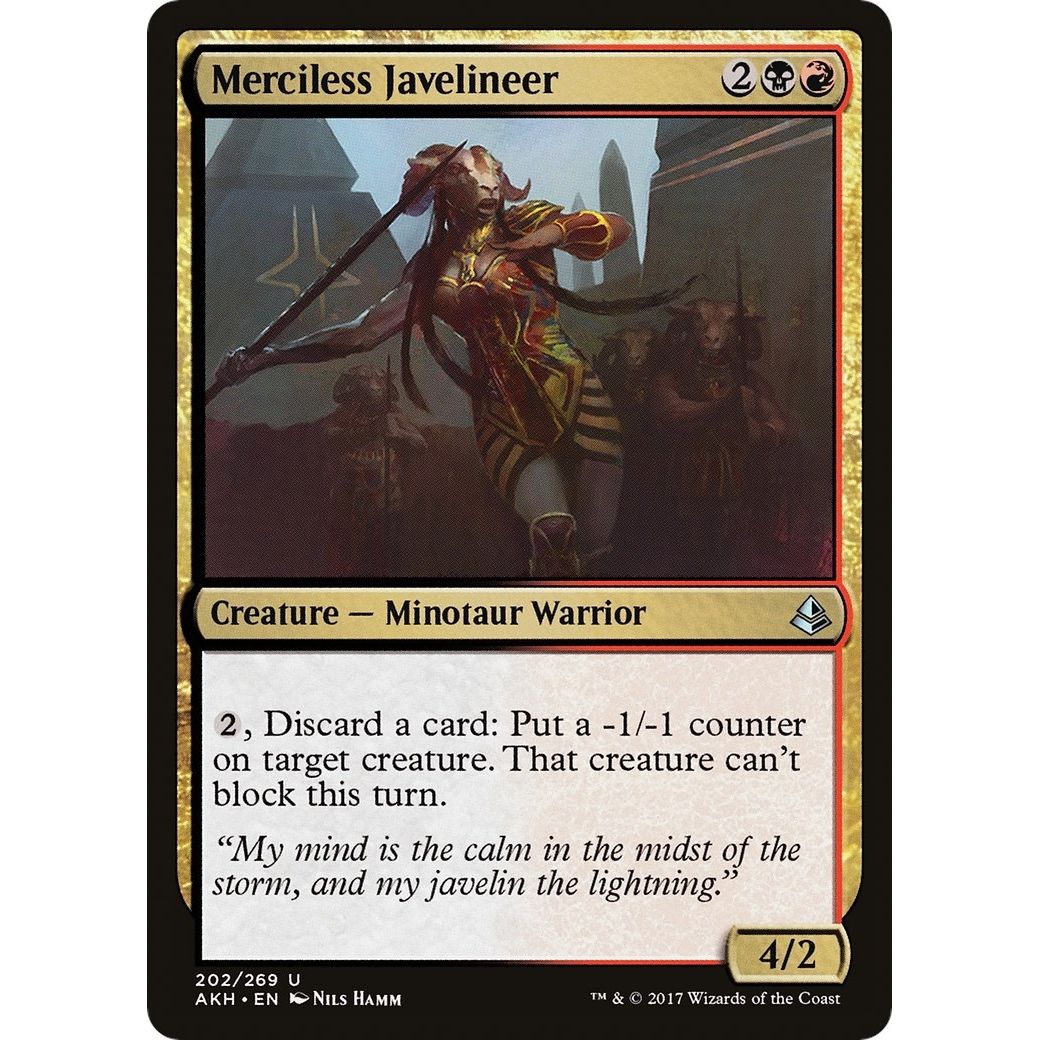 Image for Merciless Javelineer (202) (AKH) - Magic: The Gathering