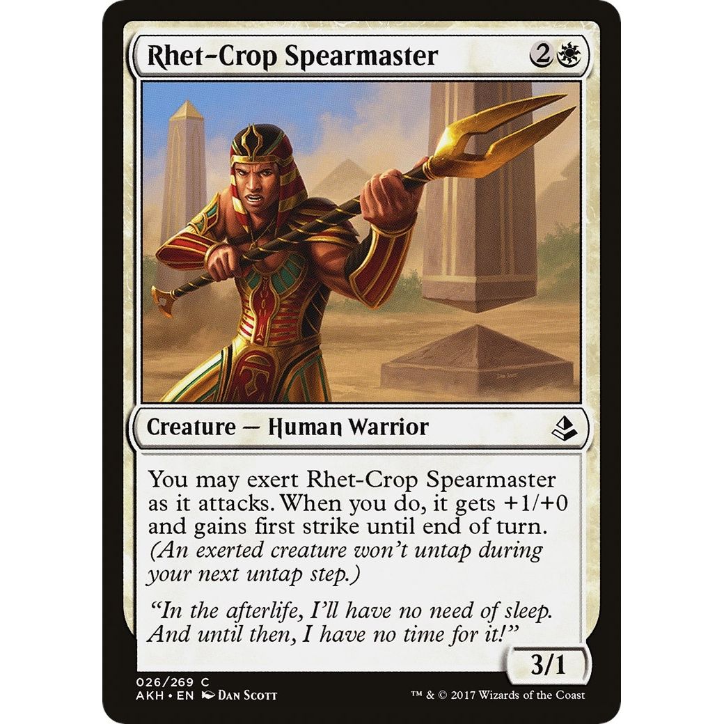 Image for Rhet-Crop Spearmaster (26) (AKH) - Magic: The Gathering