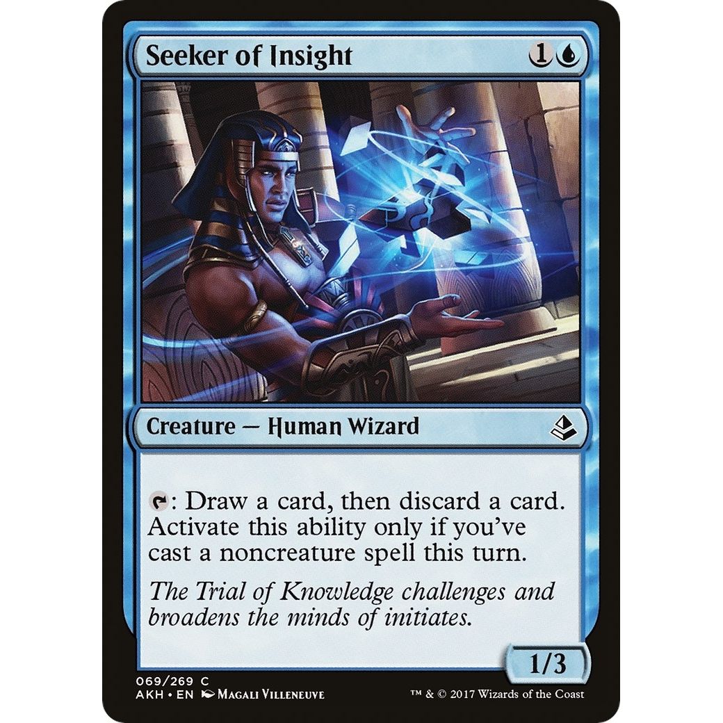 Image for Seeker of Insight (69) (AKH) - Magic: The Gathering