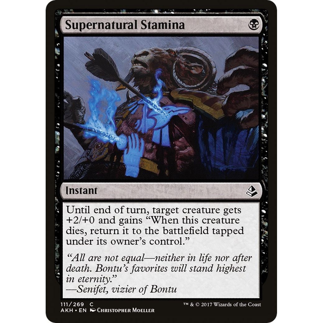 Image for Supernatural Stamina (111) (AKH) - Magic: The Gathering