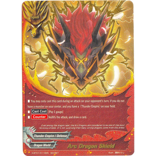 Image for Arc Dragon Shield (Secret) (X-BT01/0116EN) (X-BT01) - Future Card BuddyFight