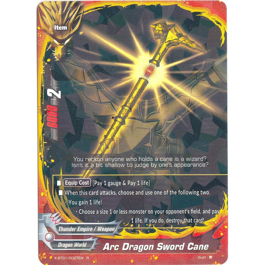 Image for Arc Dragon Sword Cane (X-BT01/0027EN) (X-BT01) - Future Card BuddyFight