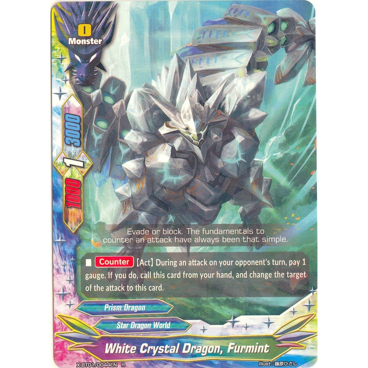 Image for White Crystal Dragon, Furmint (X-BT01/0044EN) (X-BT01) - Future Card BuddyFight