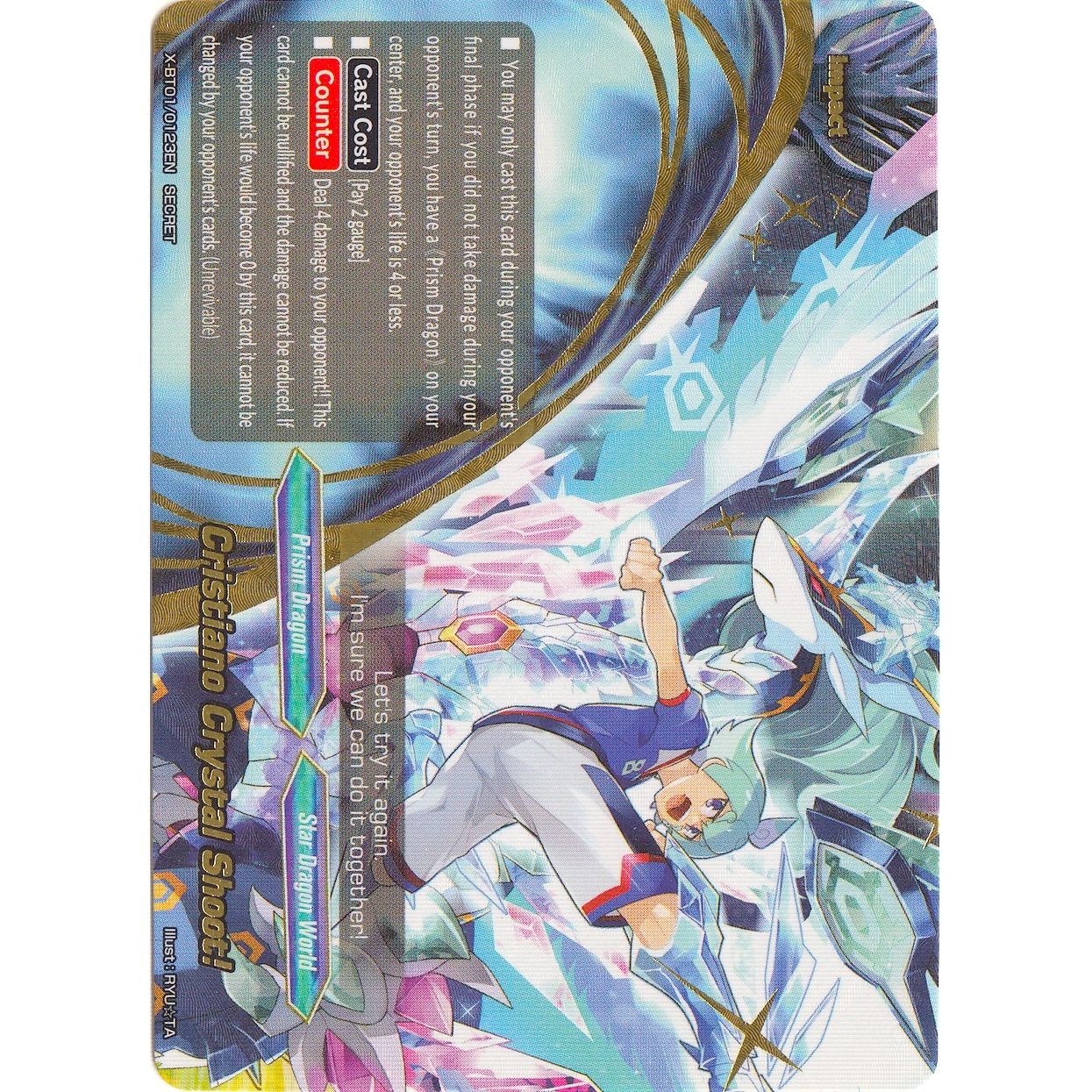 Image for Cristiano Crystal Shoot! (Secret) (X-BT01/0123EN) (X-BT01) - Future Card BuddyFight