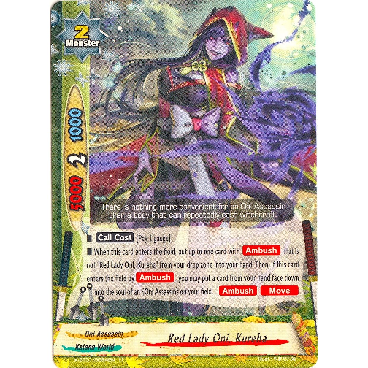 Image for Red Lady Oni, Kureha (X-BT01/0064EN) (X-BT01) - Future Card BuddyFight