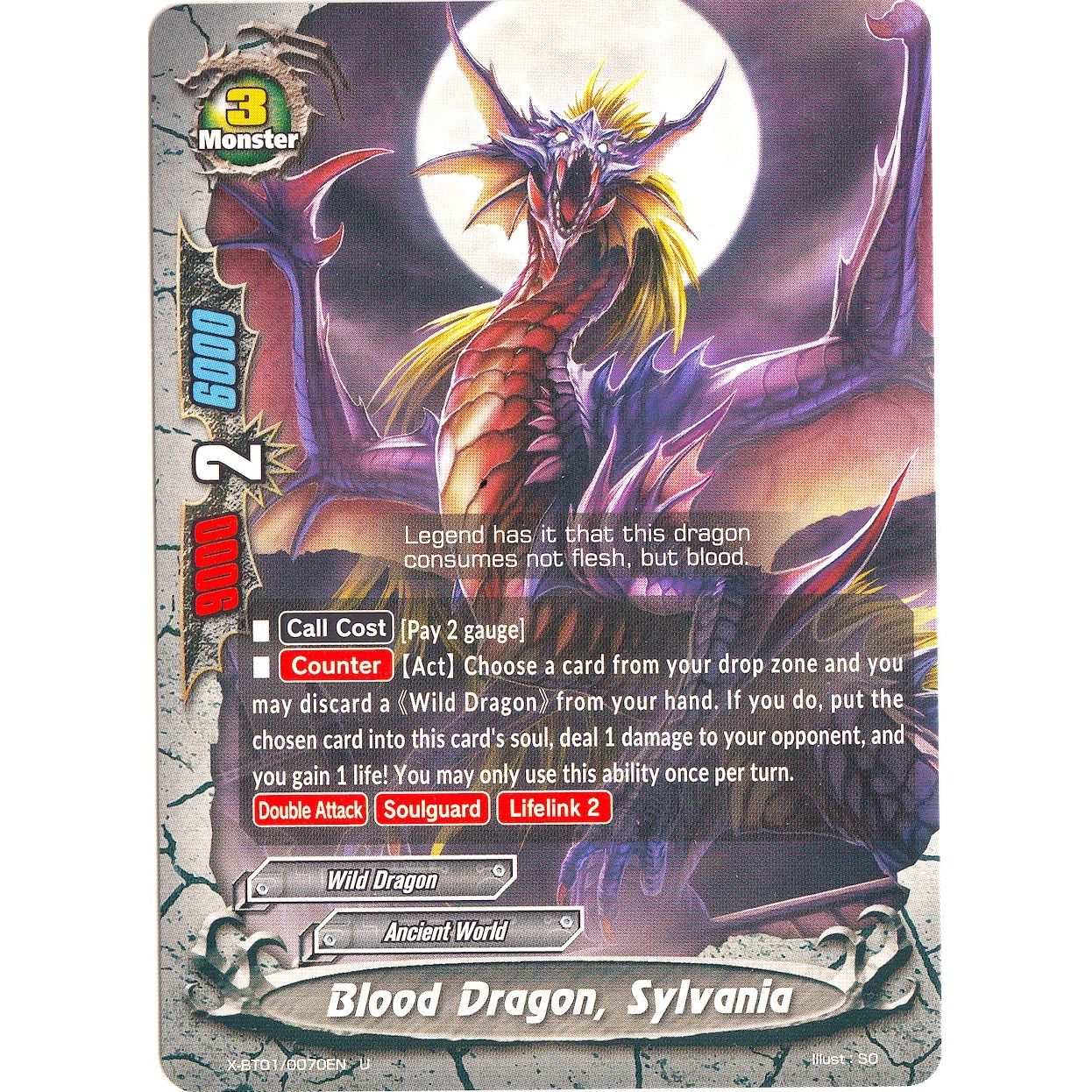 Image for Blood Dragon, Sylvania (X-BT01/0070EN) (X-BT01) - Future Card BuddyFight