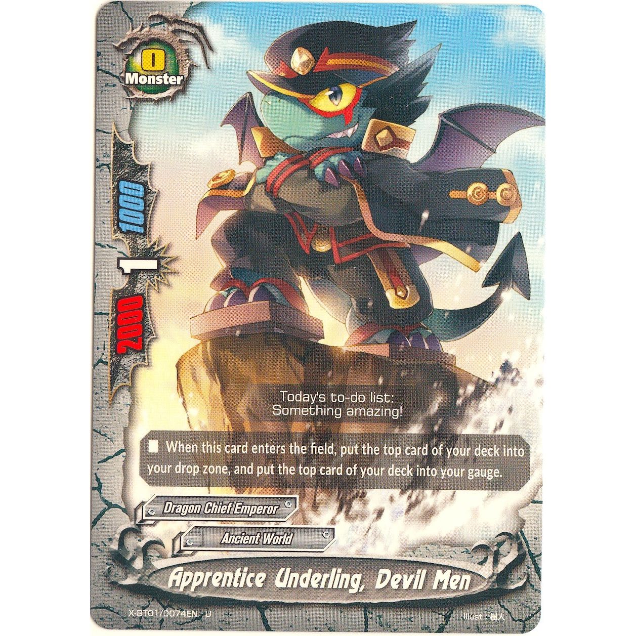 Image for Apprentice Underling, Devil Men (X-BT01/0074EN) (X-BT01) - Future Card BuddyFight