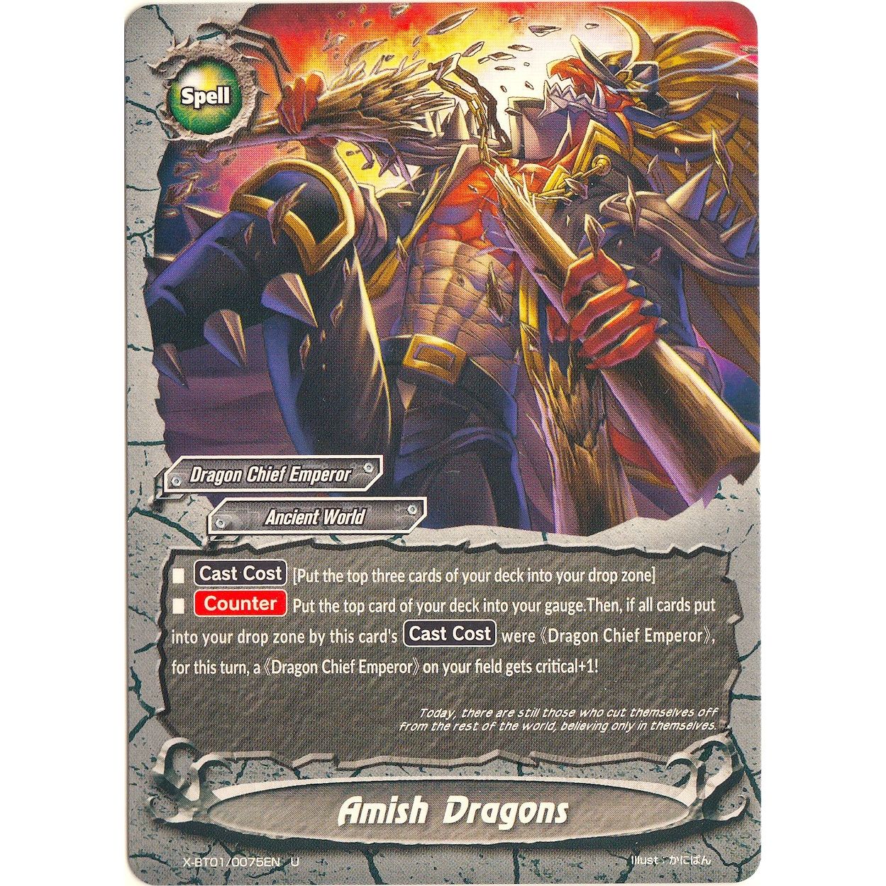 Image for Amish Dragons (X-BT01/0075EN) (X-BT01) - Future Card BuddyFight
