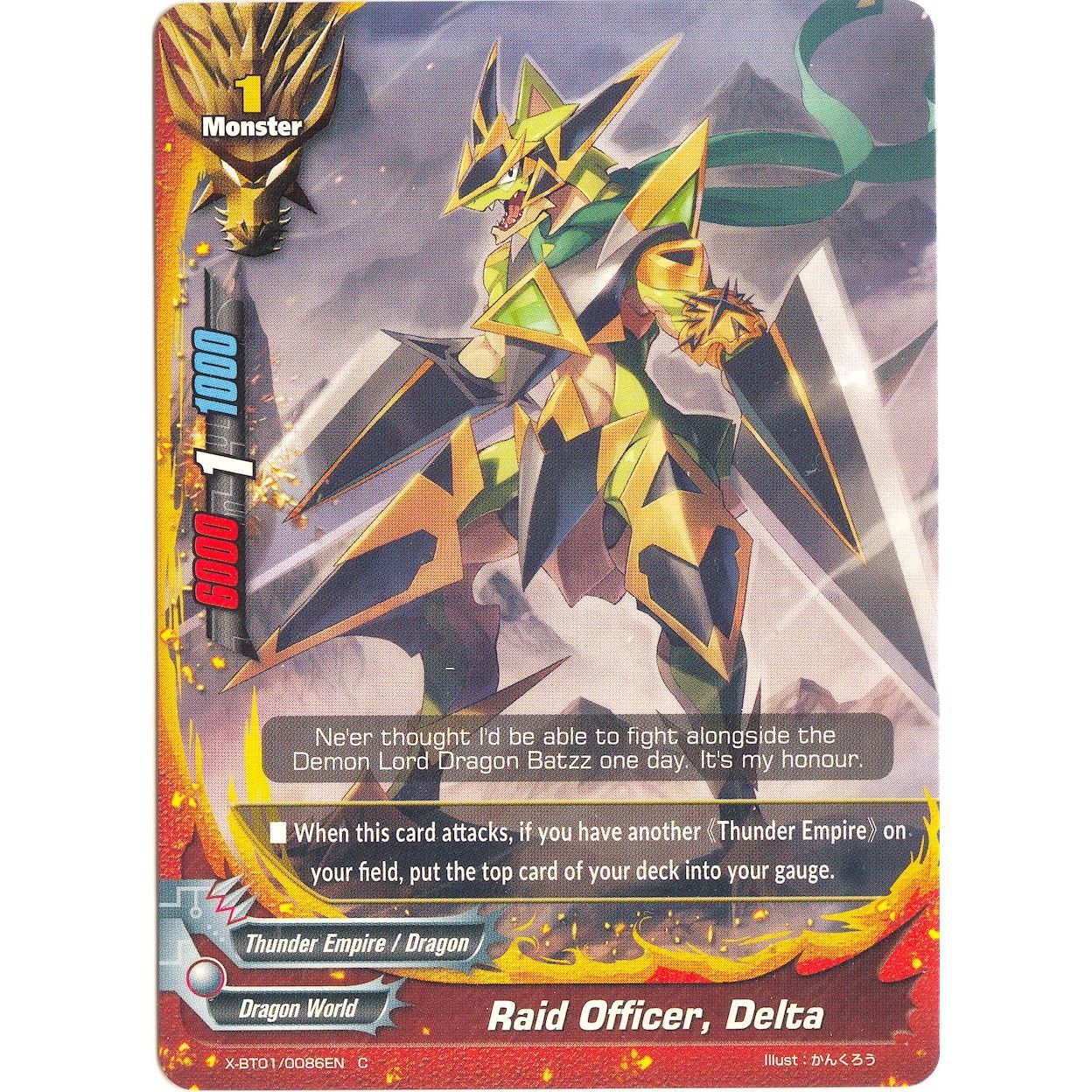 Image for Raid Officer, Delta (X-BT01/0086EN) (X-BT01) - Future Card BuddyFight