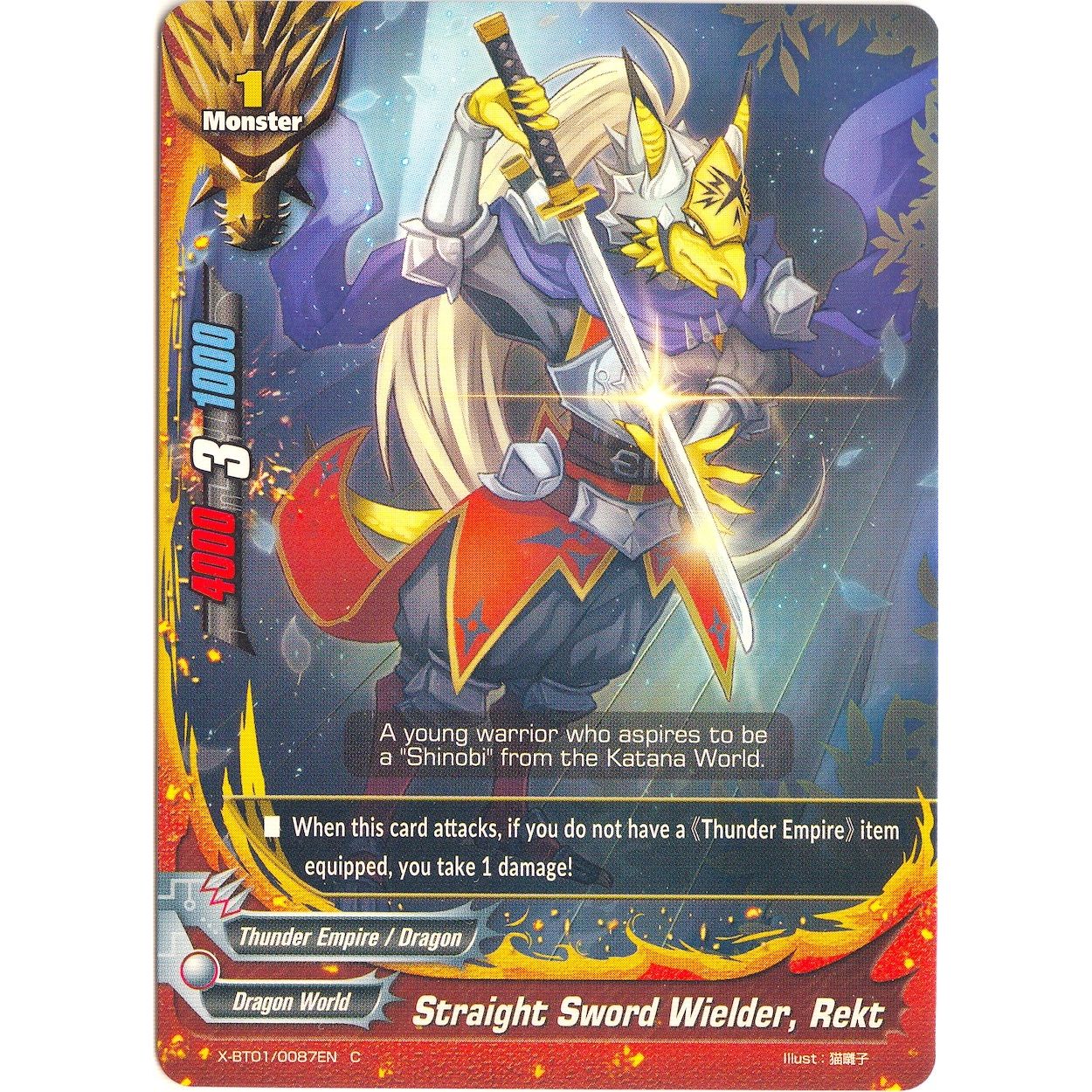 Image for Straight Sword Wielder, Rekt (X-BT01/0087EN) (X-BT01) - Future Card BuddyFight