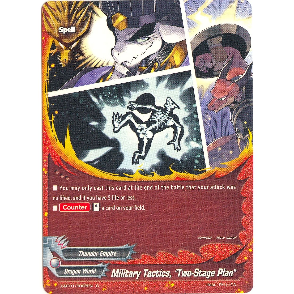 Image for Military Tactics, "Two-Stage Plan" (X-BT01/0088EN) (X-BT01) - Future Card BuddyFight