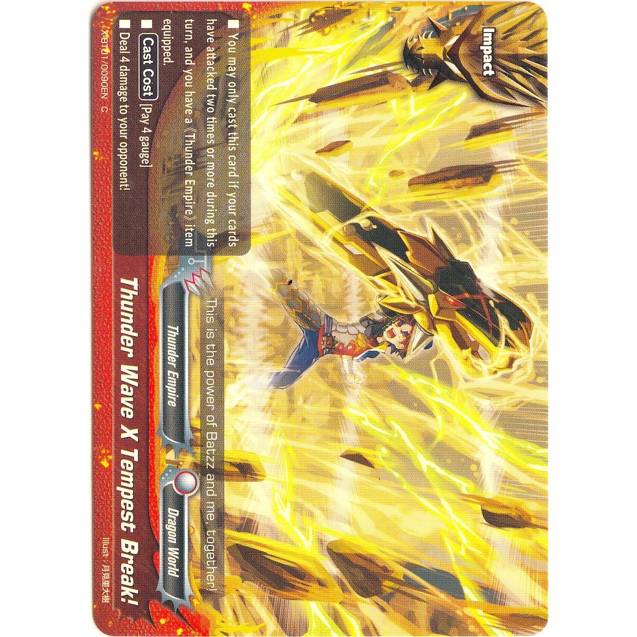 Image for Thunder Wave X Tempest Break! (X-BT01/0090EN) (X-BT01) - Future Card BuddyFight