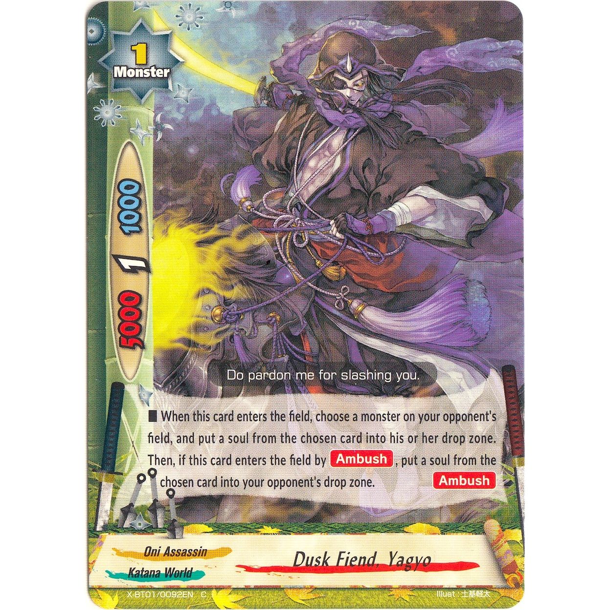 Image for Dusk Fiend, Yagyo (X-BT01/0092EN) (X-BT01) - Future Card BuddyFight