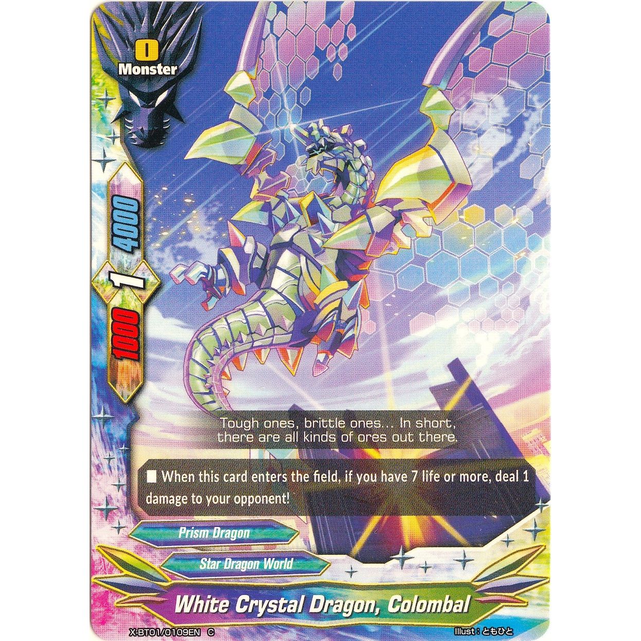 Image for White Crystal Dragon, Colombal (X-BT01/0109EN) (X-BT01) - Future Card BuddyFight