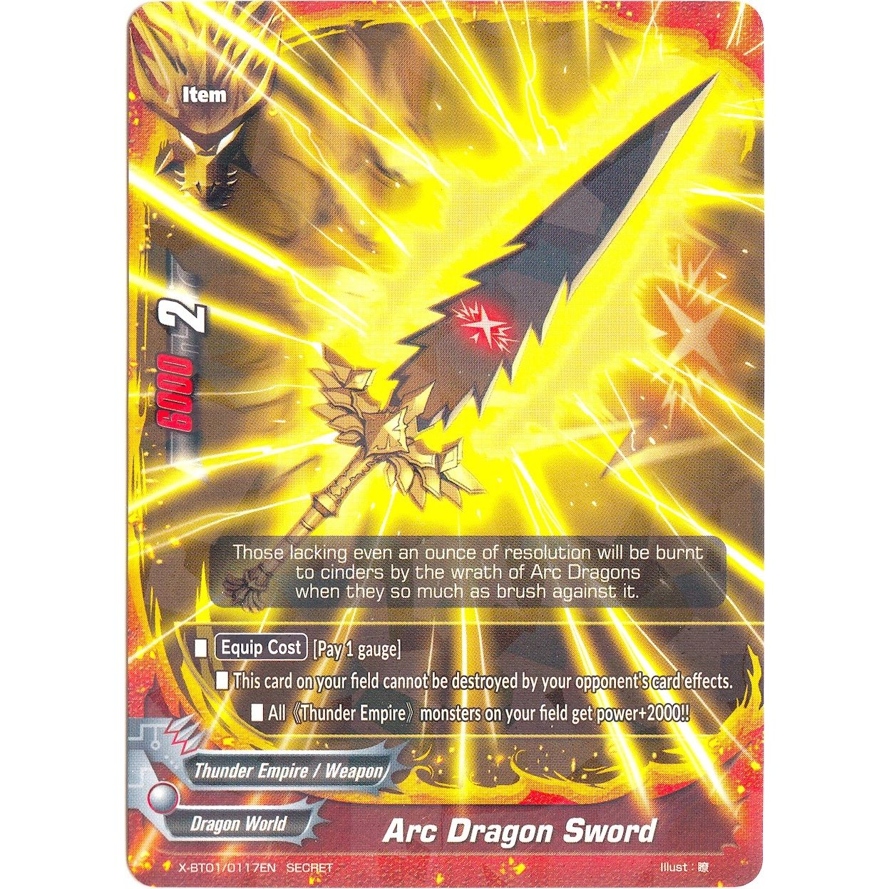 Image for Arc Dragon Sword (X-BT01/0117EN) (X-BT01) - Future Card BuddyFight