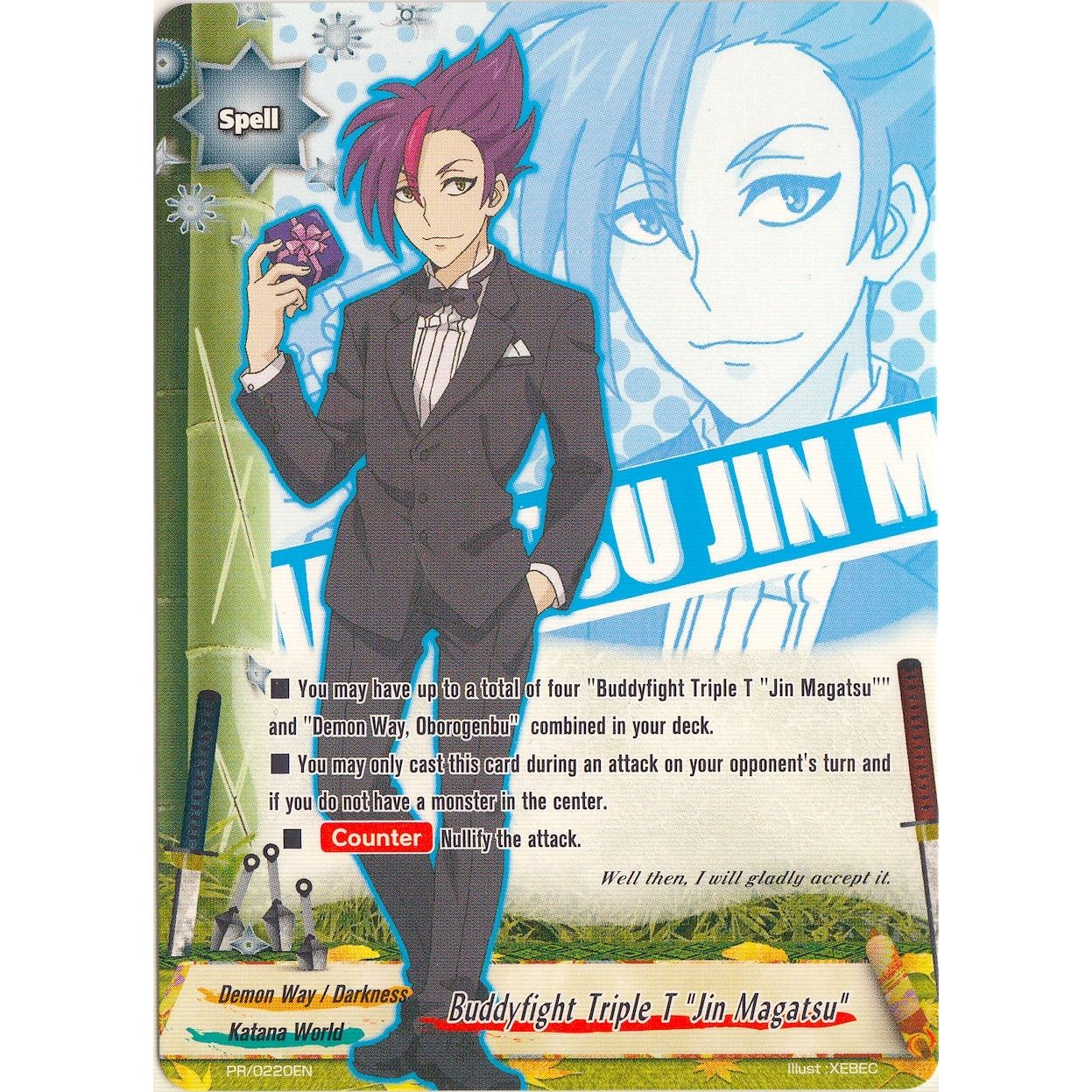 Image for Buddyfight Triple T "Jin Magatsu" (PR/0220EN) (PR) - Future Card BuddyFight