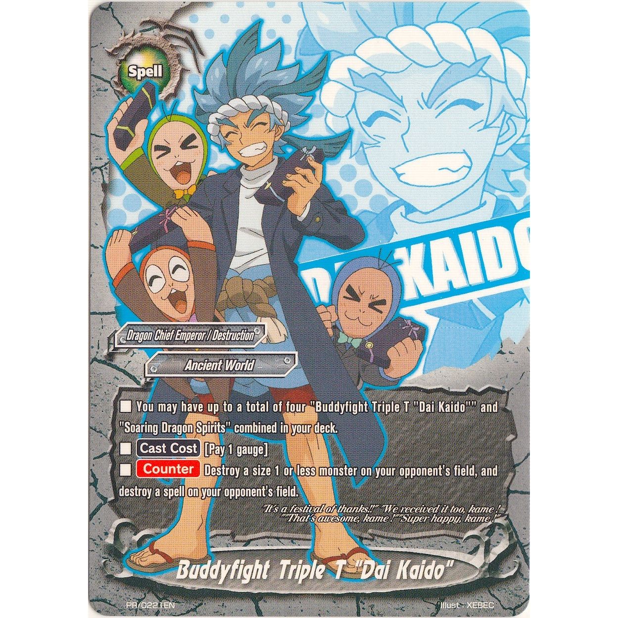 Image for Buddyfight Triple T "Dai Kaido" (PR/0221EN) (PR) - Future Card BuddyFight