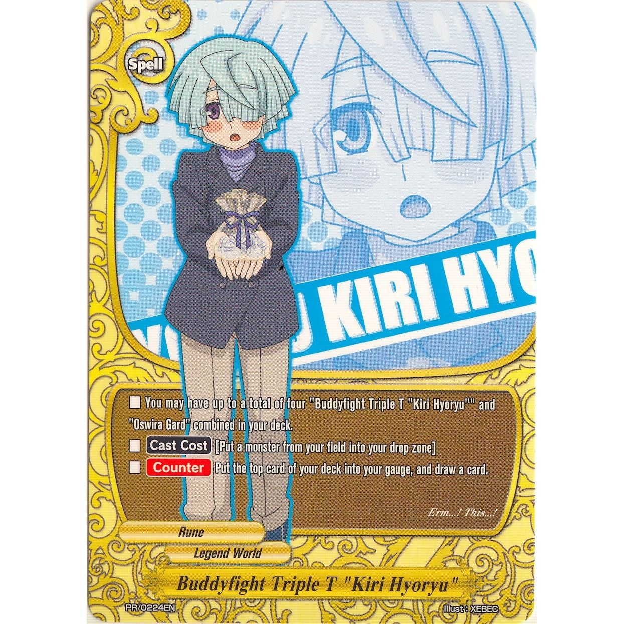 Image for Buddyfight Triple T "Kiri Hyoryu" (PR/0224EN) (PR) - Future Card BuddyFight