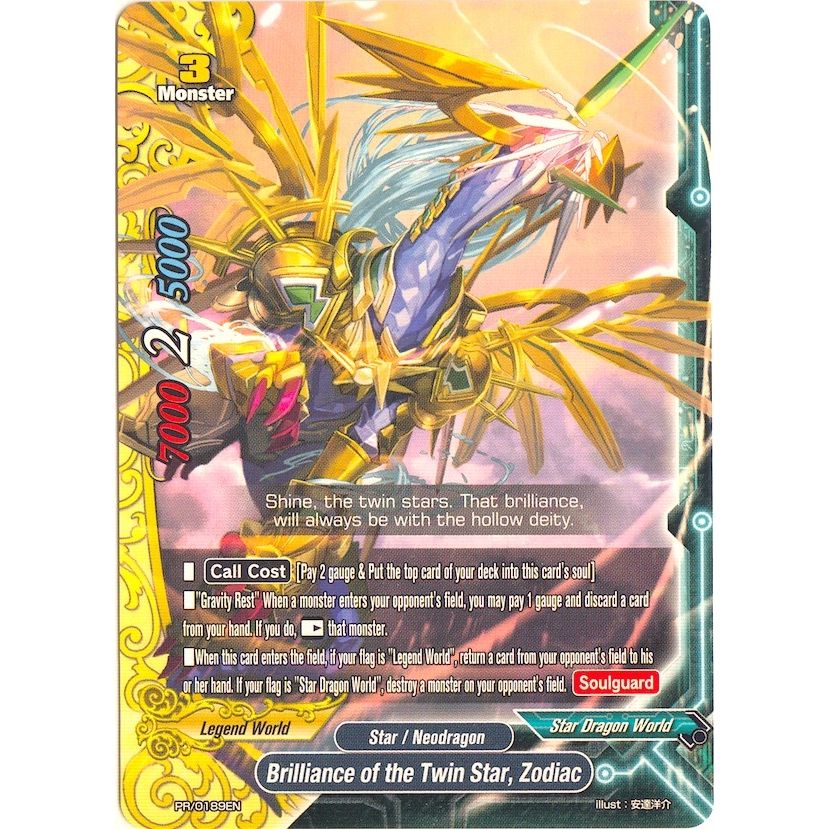 Image for Brilliance of the Twin Star, Zodiac (PR/0189EN) (PR) - Future Card BuddyFight