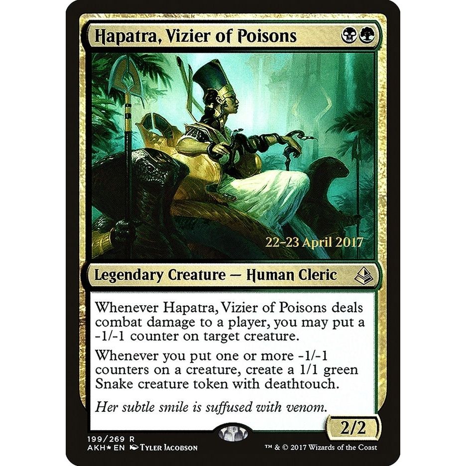 Image for Hapatra, Vizier of Poisons (199) (PRE) - Magic: The Gathering