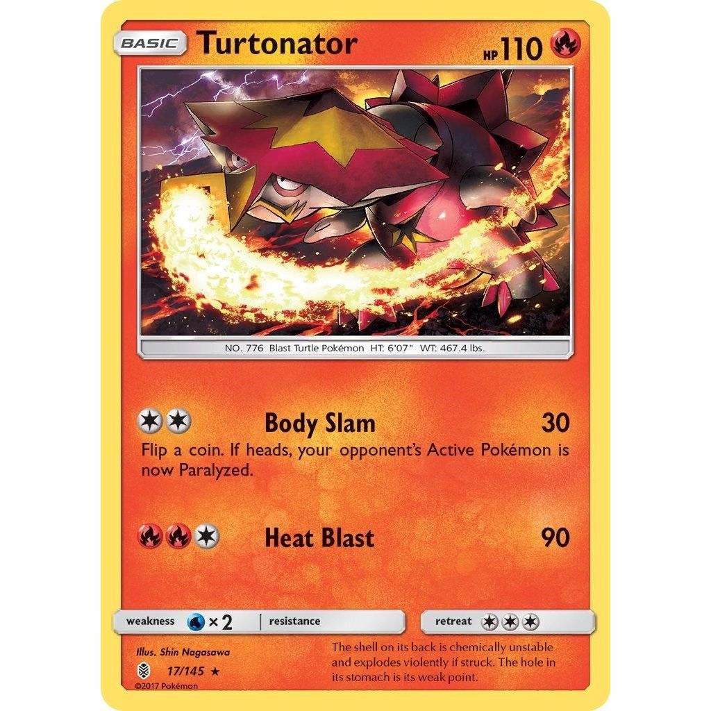 Image for Turtonator (17/145) (SM02) - Pokemon