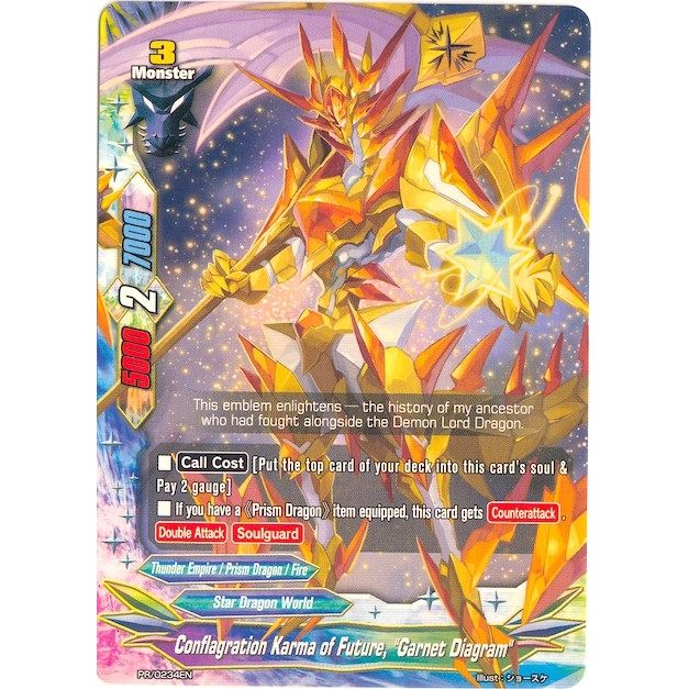 Image for Conflagration Karma of Future, Garnet Diagram (PR/0234EN) (PR) - Future Card BuddyFight