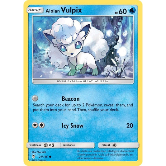 Image for Alolan Vulpix (21/145) (SM02) - Pokemon