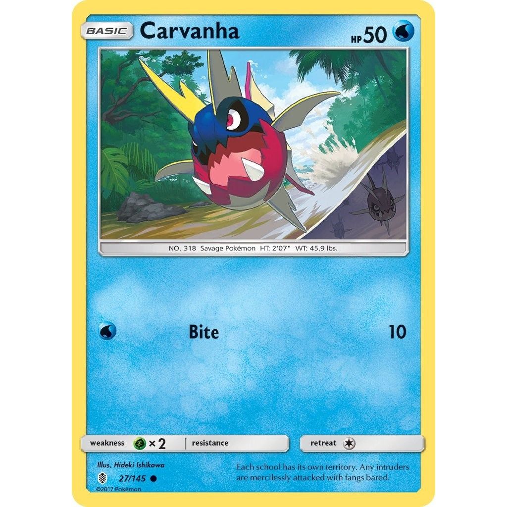 Image for Carvanha (27/145) (SM02) - Pokemon