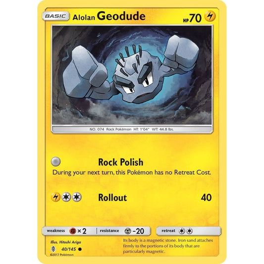 Image for Alolan Geodude (40/145) (SM02) - Pokemon