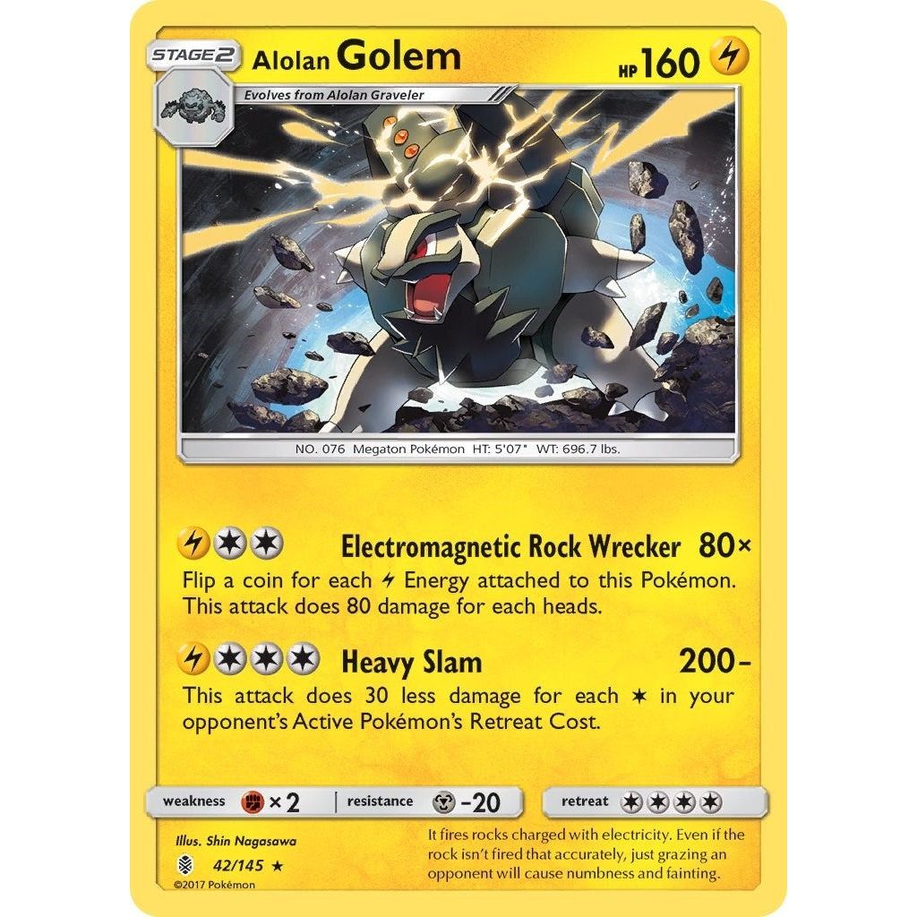 Image for Alolan Golem (42/145) (SM02) - Pokemon