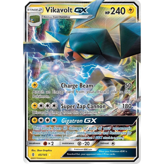 Image for Vikavolt GX (45/145) (SM02) - Pokemon