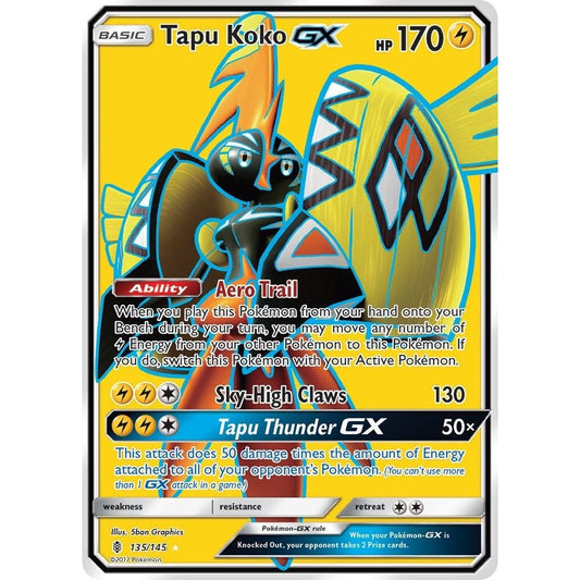 Image for Tapu Koko GX (Full Art) (135/145) (SM02) - Pokemon