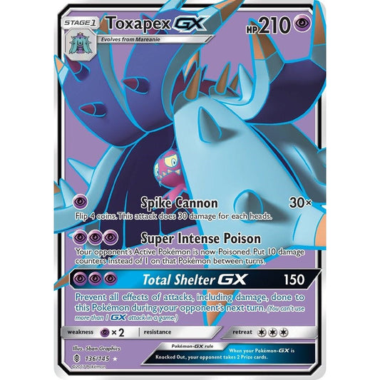 Image for Toxapex GX (Full Art) (136/145) (SM02) - Pokemon