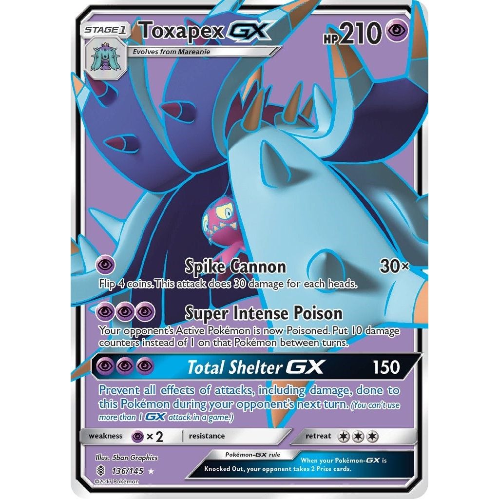 Image for Toxapex GX (Full Art) (136/145) (SM02) - Pokemon