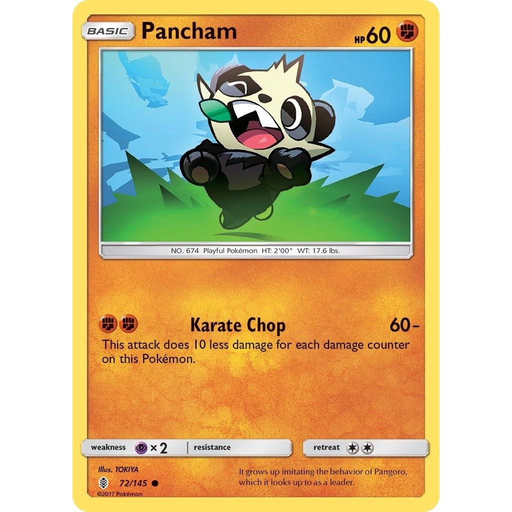 Image for Pancham (72/145) (SM02) - Pokemon