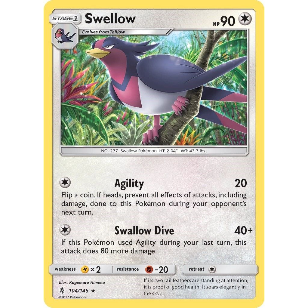 Image for Swellow (104/145) (SM02) - Pokemon