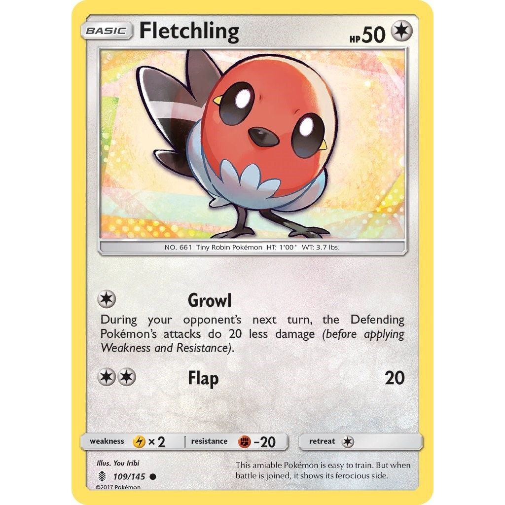 Image for Fletchling (109/145) (SM02) - Pokemon
