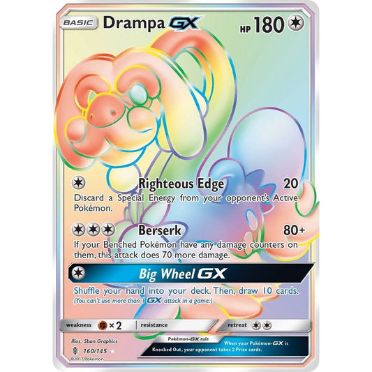 Image for Drampa GX (Secret) (160/145) (SM02) - Pokemon