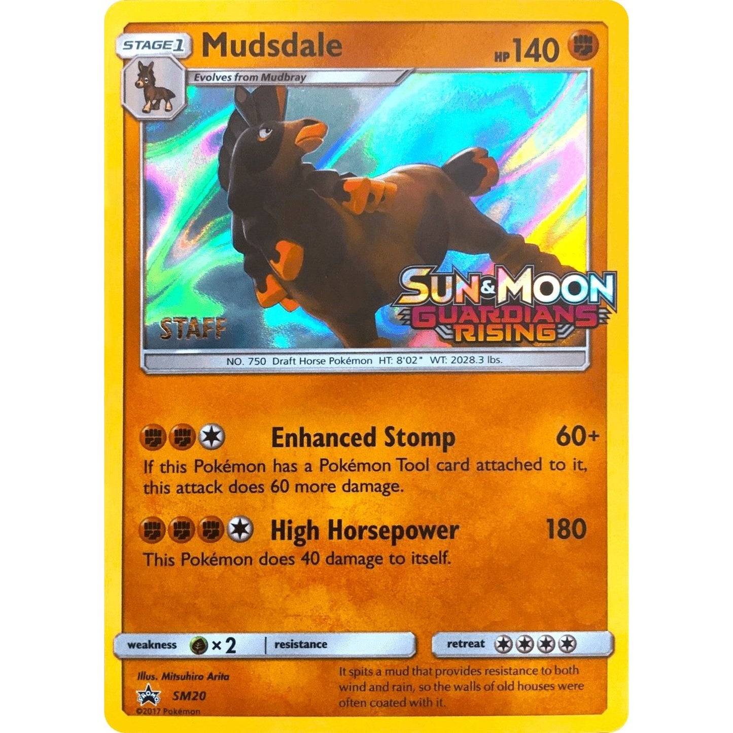 Image for Mudsdale - SM20 (Prerelease) [Staff] (SM20) (SMP) - Pokemon