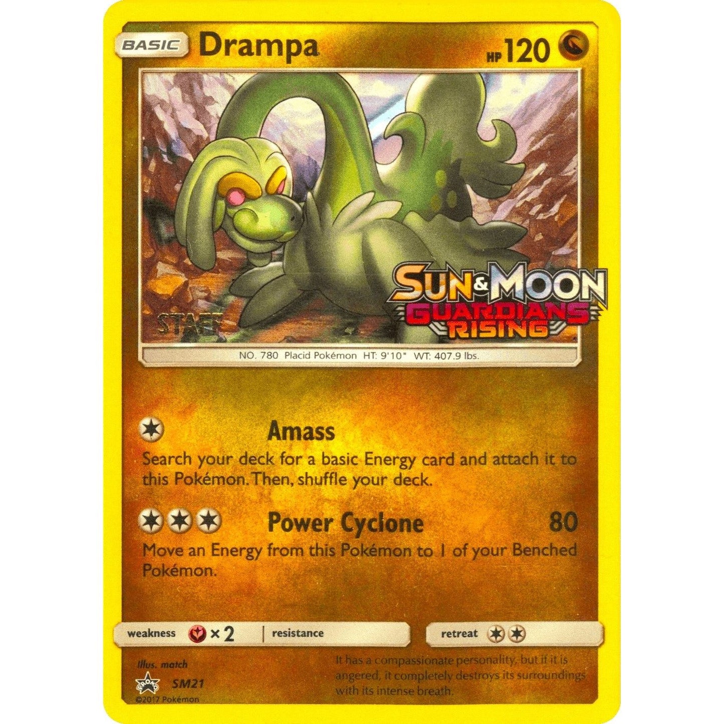 Image for Drampa - SM21 (Prerelease) [Staff] (SM21) (SMP) - Pokemon