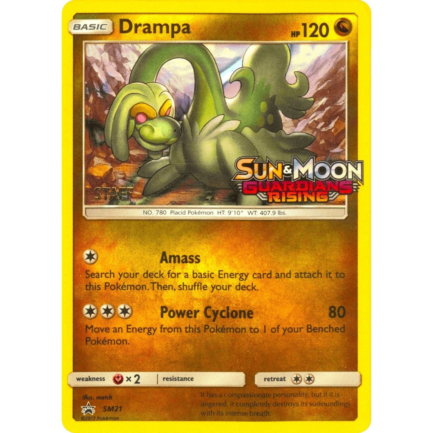 Image for Drampa - SM21 (Prerelease) [Staff] (SM21) (SMP) - Pokemon