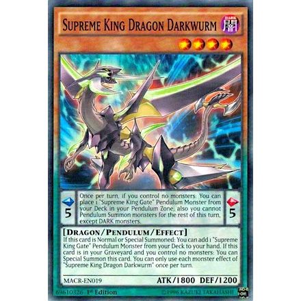 Image for Supreme King Dragon Darkwurm (MACR-EN019) (MACR) - YuGiOh