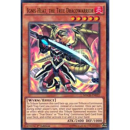 Image for Ignis Heat, the True Dracowarrior (MACR-EN021) (MACR) - YuGiOh