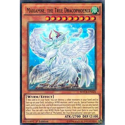 Image for Mariamne, the True Dracophoenix (MACR-EN026) (MACR) - YuGiOh